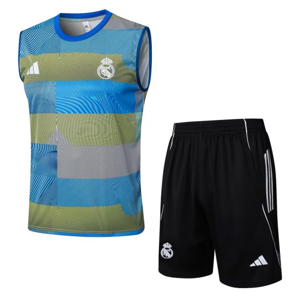 Debardeur Short Real Madrid 2025 2026 Bleu Vert
