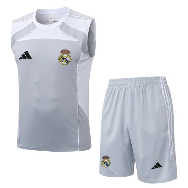Debardeur Short Real Madrid 2025 2026 Gris Blanc