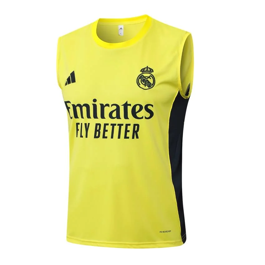 Debardeur Short Real Madrid 2025 2026 Jaune Clair – Image 2