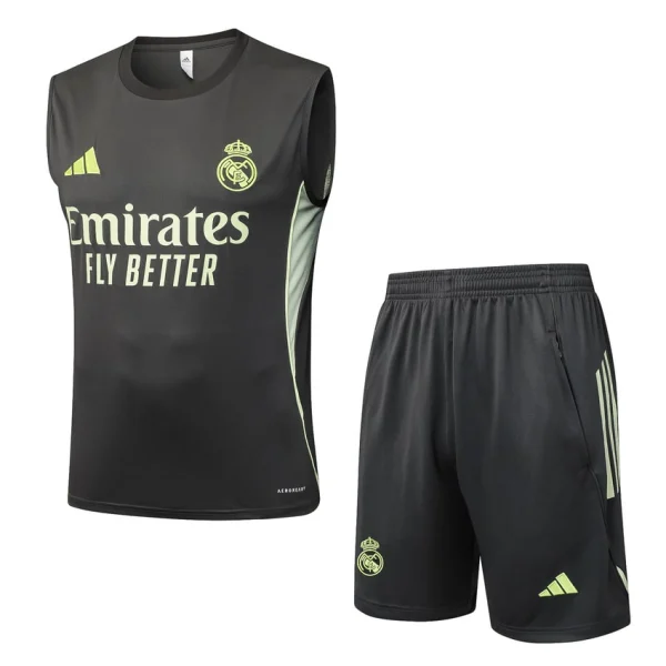 Debardeur Short Real Madrid 2025 2026 Noir Jaune