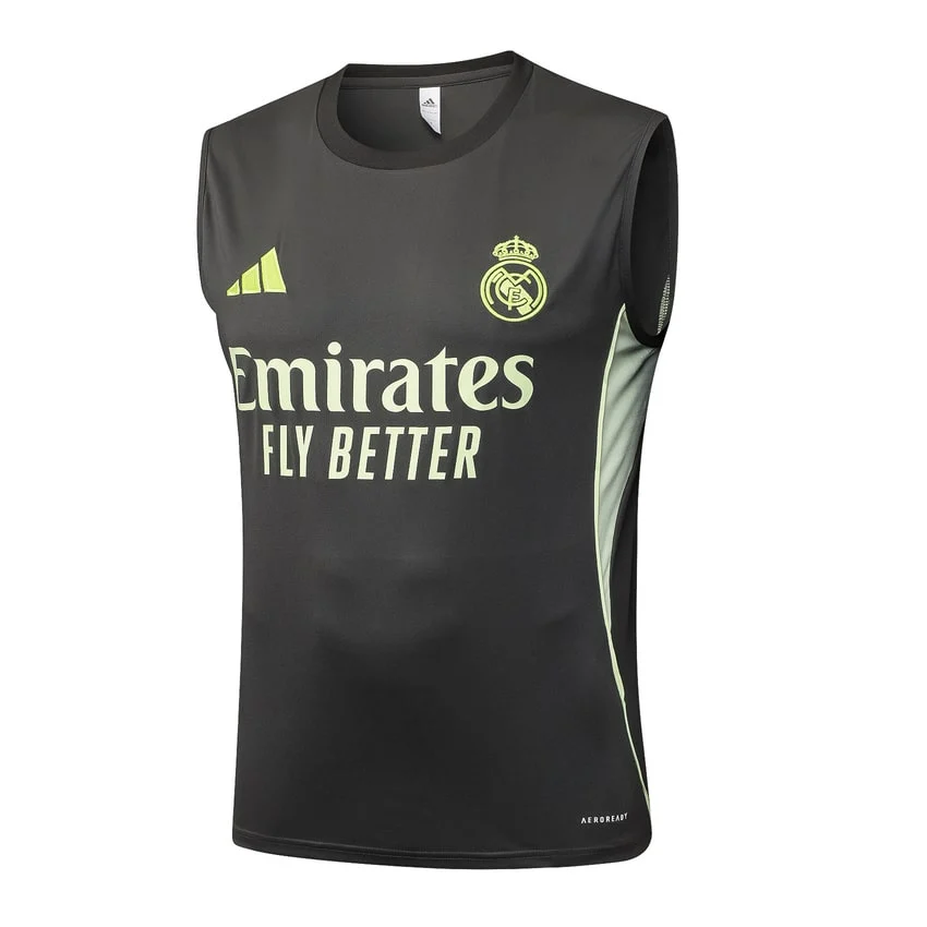 Debardeur Short Real Madrid 2025 2026 Noir Jaune – Image 2