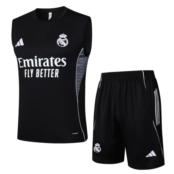 Debardeur Short Real Madrid 2025 2026 Noir Sombre