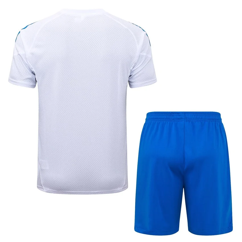 Ensemble Maillot Short Real Madrid 2025 2026 Blanc Bleu – Image 4