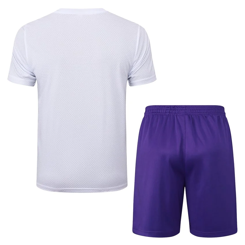 Ensemble Maillot Short Real Madrid 2025 2026 Blanc Violet – Image 4