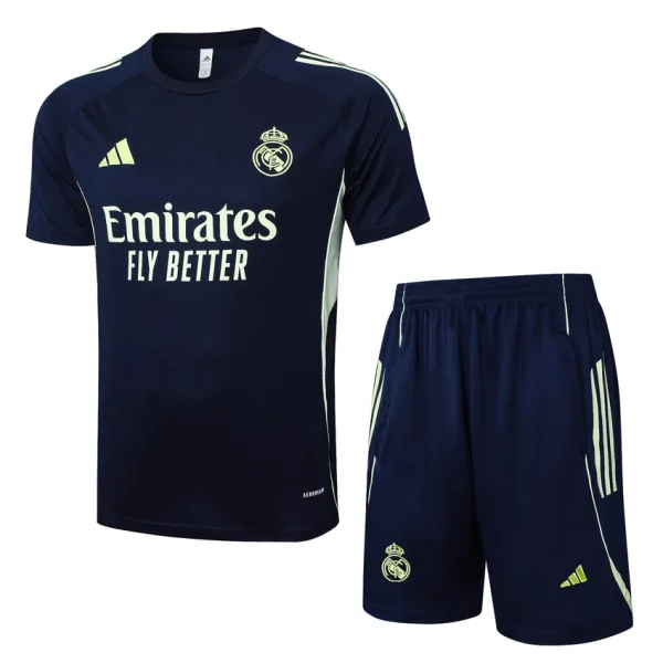 Ensemble Maillot Short Real Madrid 2025 2026 Bleu Sombre