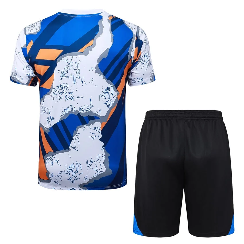 Ensemble Maillot Short Real Madrid 2025 2026 Bleu Tache – Image 4