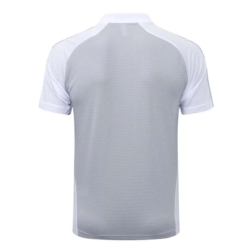 Survetement Real Madrid Polo 2025 2026 Gris Blanc – Image 3