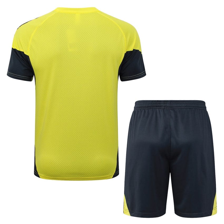 Ensemble Maillot Short Real Madrid 2025 2026 Jaune Clair – Image 4