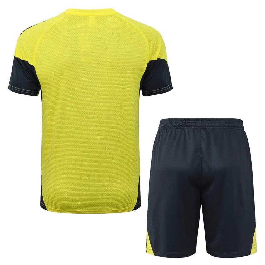Ensemble Maillot Short Real Madrid 2025 2026 Jaune Clair – Image 4