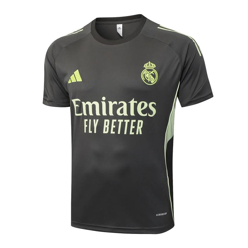 Ensemble Maillot Short Real Madrid 2025 2026 Noir Jaune – Image 2