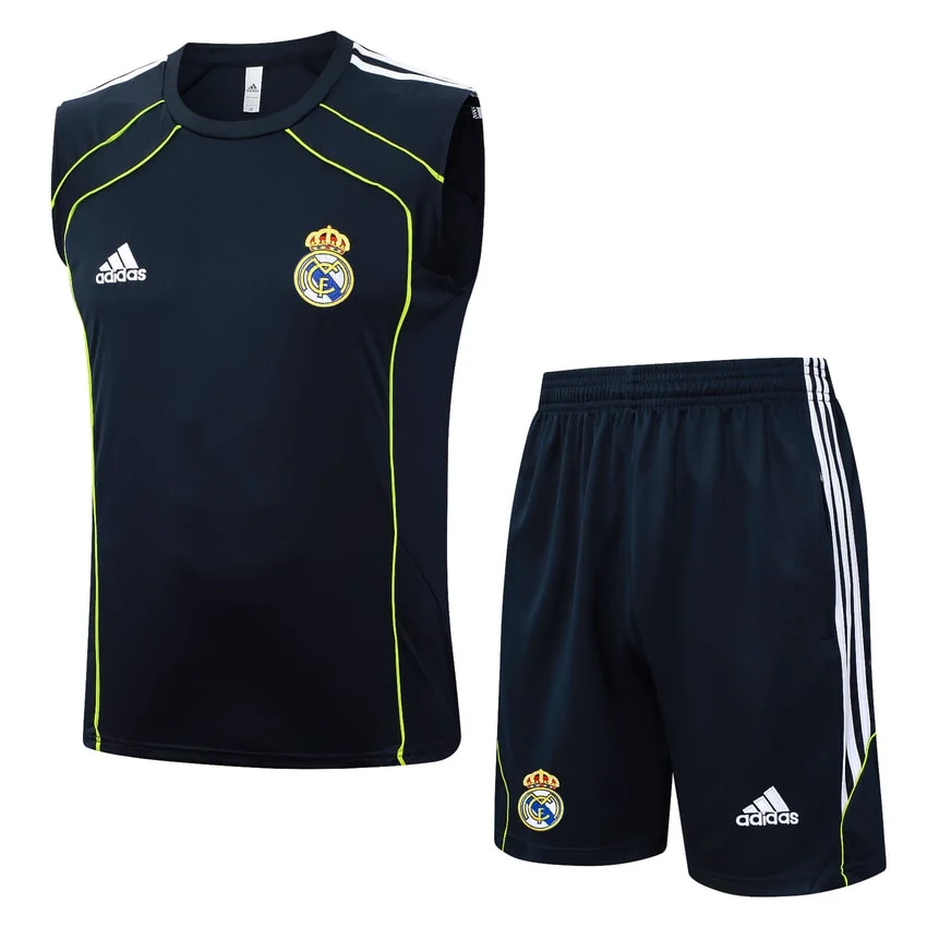 Debardeur Short Real Madrid 2025 2026 Noir Nuit