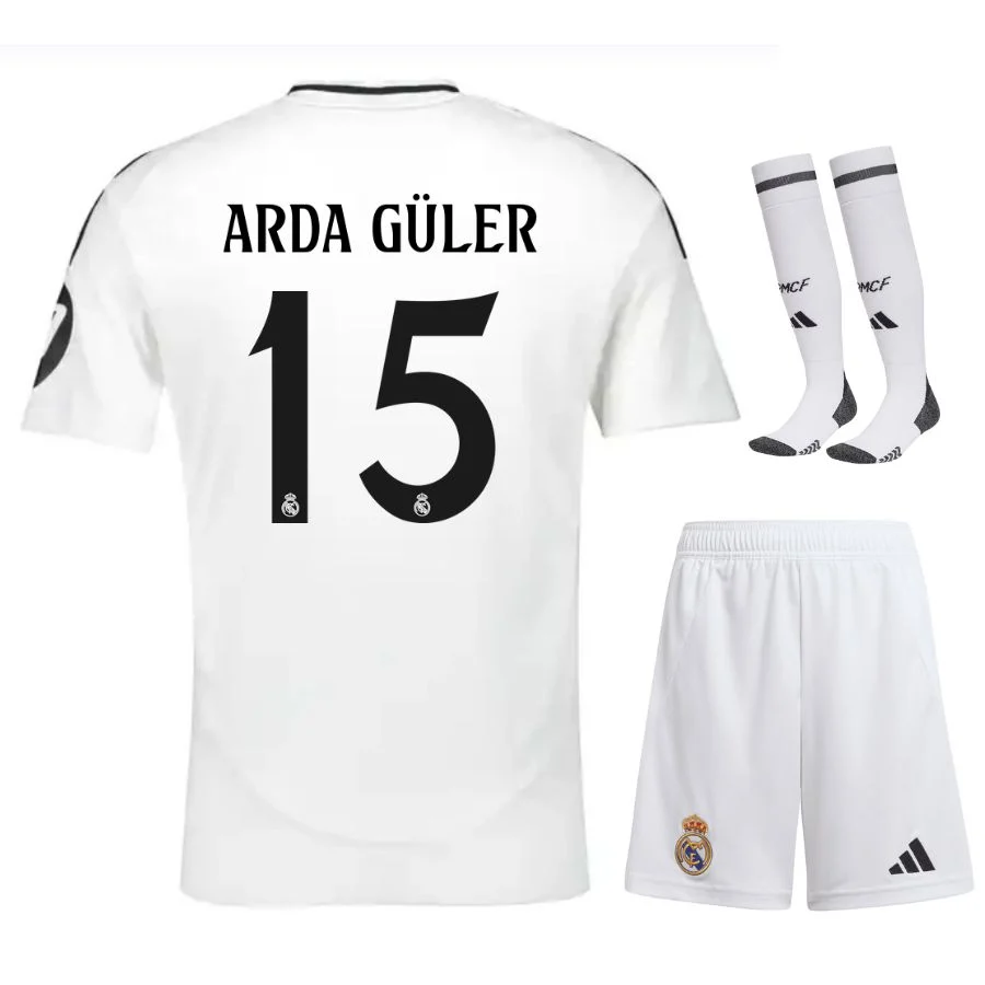 Maillot Kit Enfant Real Madrid Domicile 2024 2025 Arda Güler