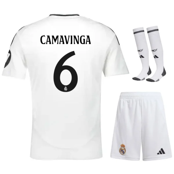 Maillot Kit Enfant Real Madrid Domicile 2024 2025 Camavinga