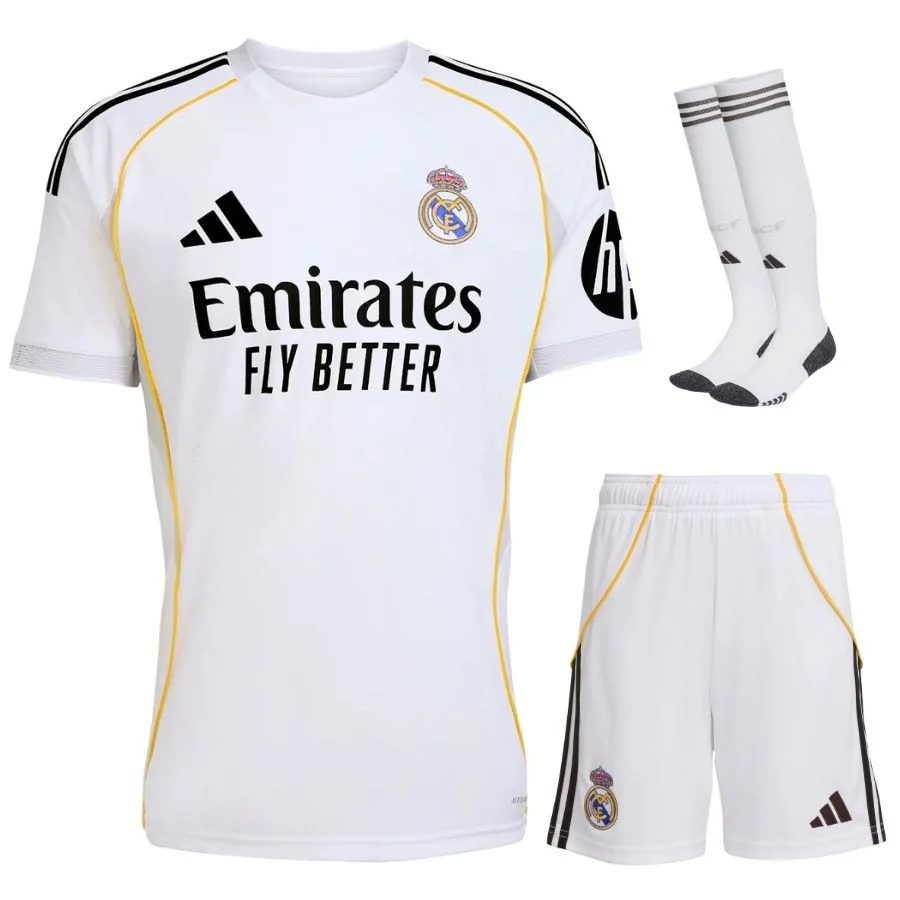 Maillot Kit Enfant Real Madrid Domicile 2025 2026