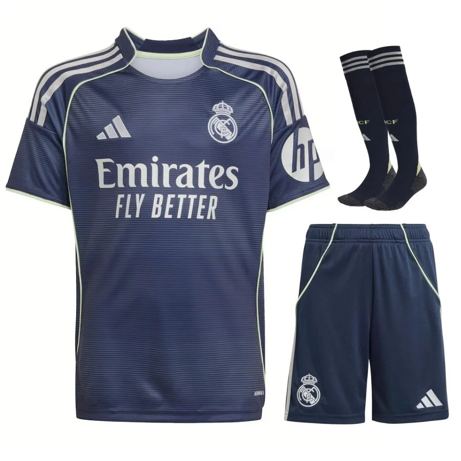 Maillot Kit Enfant Real Madrid Exterieur 2025 2026