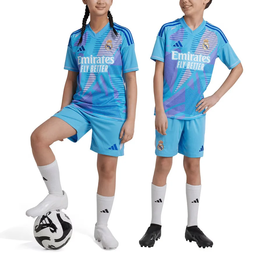 Maillot Kit Enfant Real Madrid Gardien 2024 2025 – Image 3