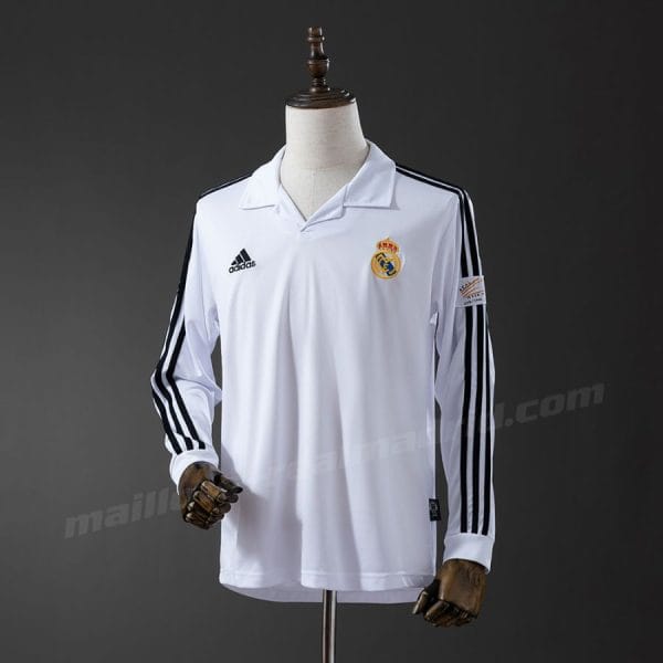 Maillot Real Madrid Domicile 2002 2003 Manches Longues
