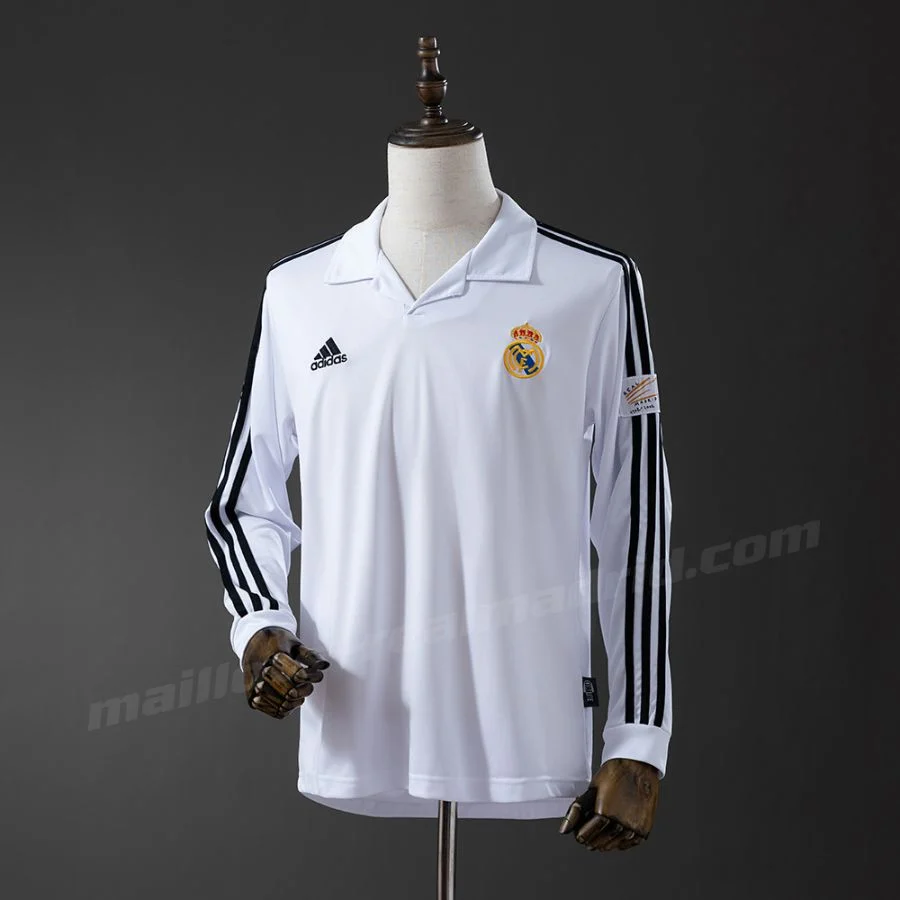 Maillot Real Madrid Domicile 2002 2003 Manches Longues