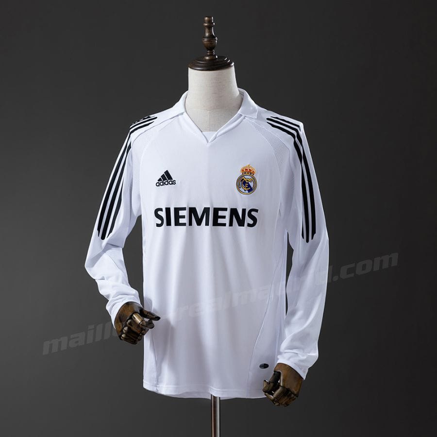 Maillot Real Madrid Domicile 2005 2006 Manches Longues
