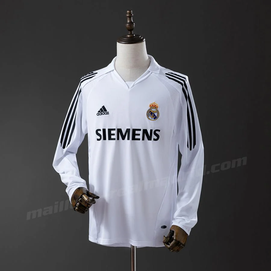 Maillot Real Madrid Domicile 2005 2006 Manches Longues