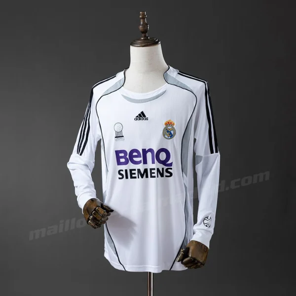 Maillot Real Madrid Domicile 2006 2007 Manches Longues