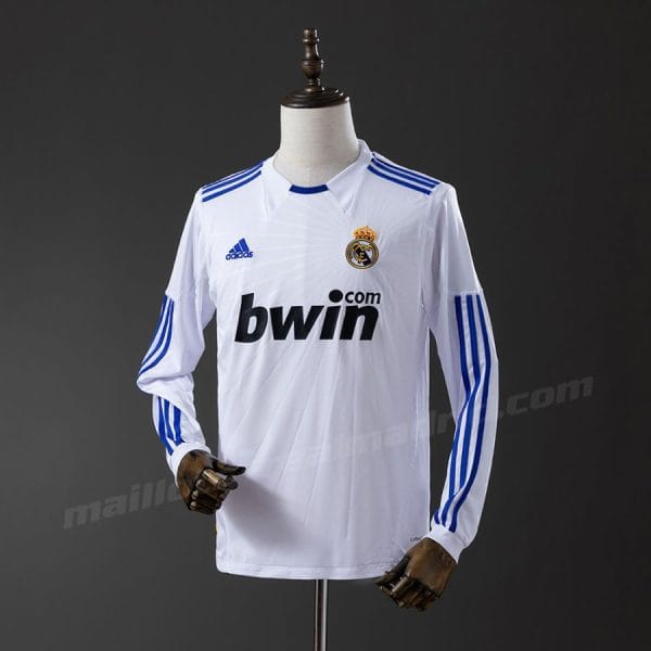Maillot Real Madrid Domicile 2010 2011 Manches Longues