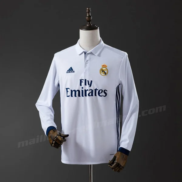 Maillot Real Madrid Domicile 2016 2017 Manches Longues