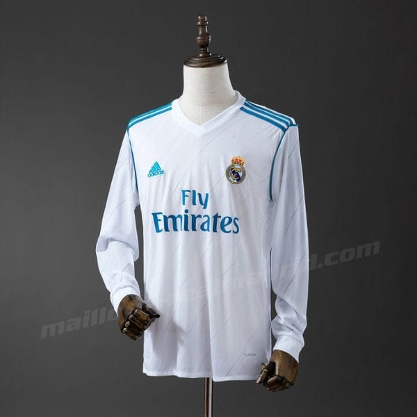 Maillot Real Madrid Domicile 2017 2018 Manches Longues