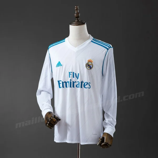 Maillot Real Madrid Domicile 2017 2018 Manches Longues