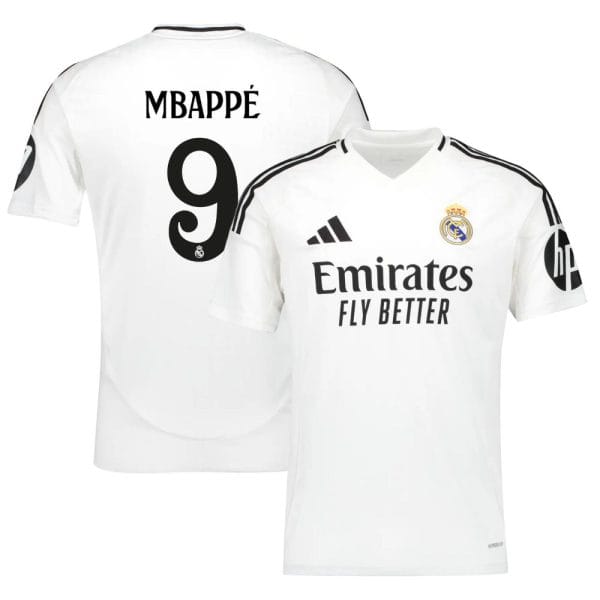 Maillot Enfant Real Madrid Domicile 2024 2025 Mbappe