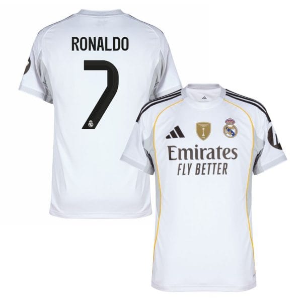 Maillot Real Madrid Domicile 2025 2026 Ronaldo 7