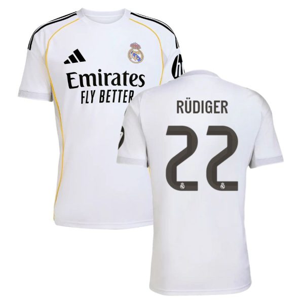 Maillot Real Madrid Domicile 2025 2026 Rudiger