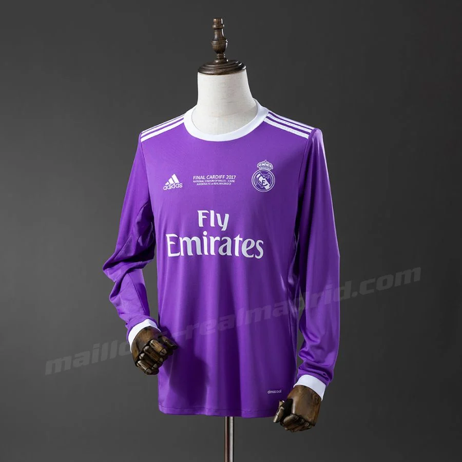 Maillot Real Madrid Exterieur 2016 2017 Manches Longues