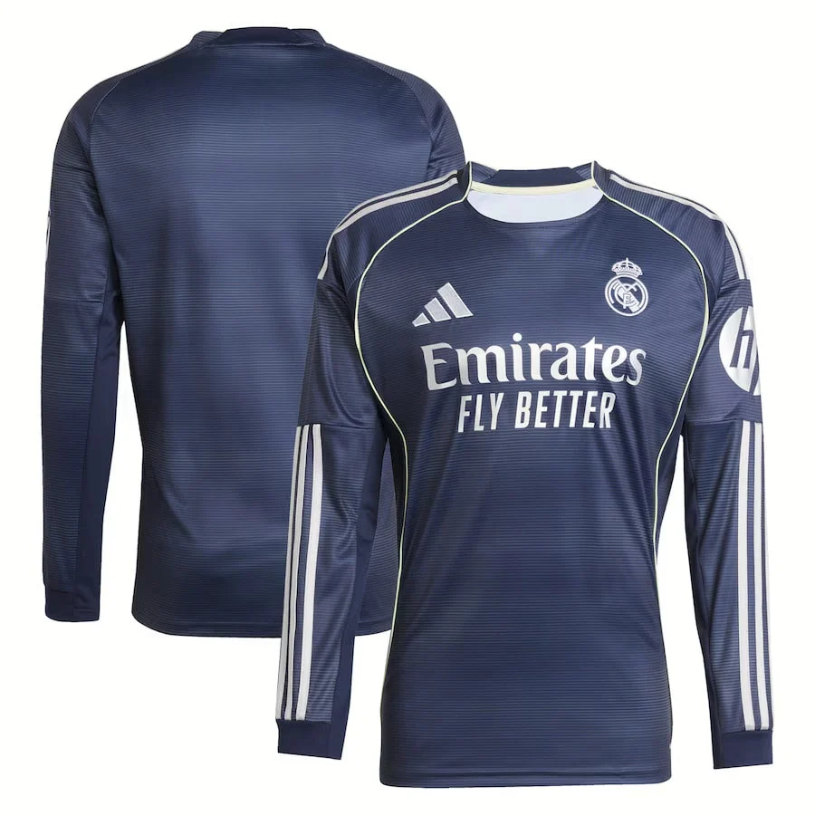 Maillot Real Madrid Exterieur 2025 2026 Manches Longues – Image 3