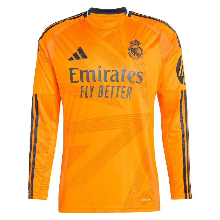 Maillot Real Madrid 2024 2025 Mbappe Manches Longues Exterieur – Image 3