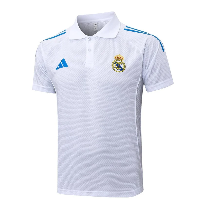Survetement Real Madrid Polo 2025 2026 Blanc Bleu – Image 2