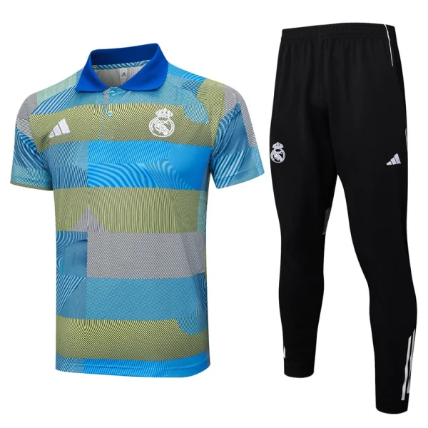 Survetement Real Madrid Polo 2025 2026 Bleu Vert
