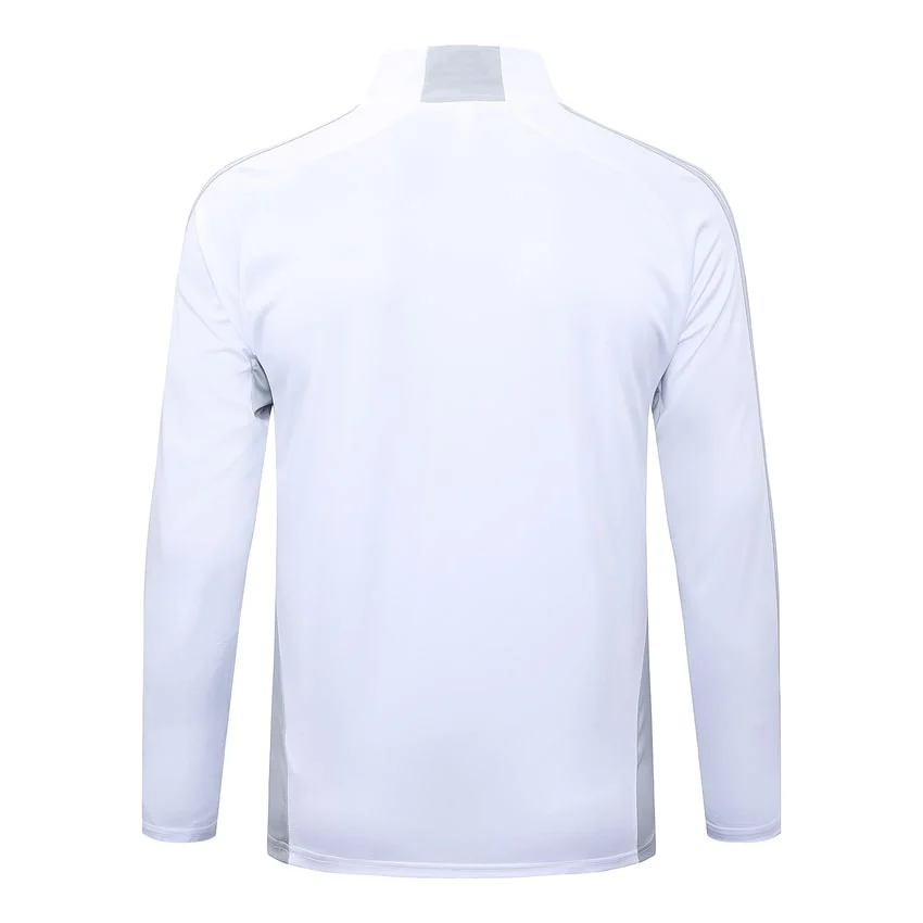 Survetement Real Madrid Training 2025 2026 Blanc Gris – Image 3