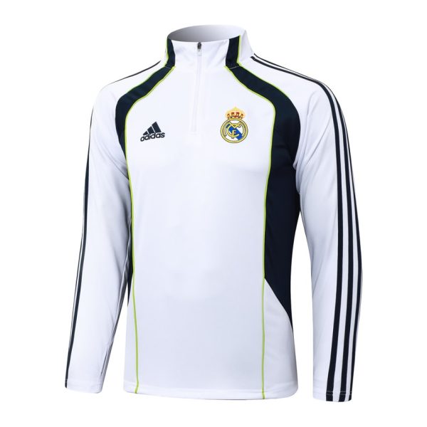 Survetement Real Madrid Training 2025 2026 Blanc Noir