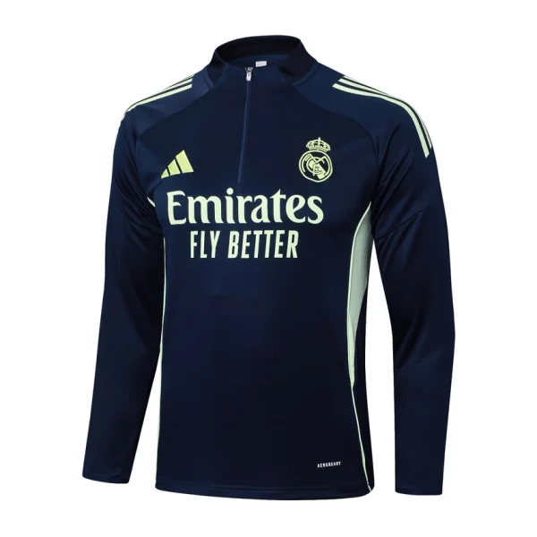 Survetement Real Madrid Training 2025 2026 Bleu Sombre