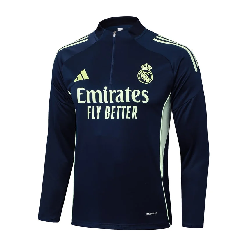 Survetement Real Madrid Training 2025 2026 Bleu Sombre – Image 2