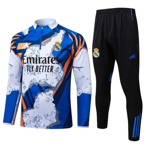 Survetement Real Madrid Training 2025 2026 Bleu Tache