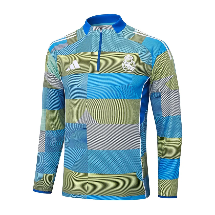 Survetement Real Madrid Training 2025 2026 Bleu Vert – Image 2