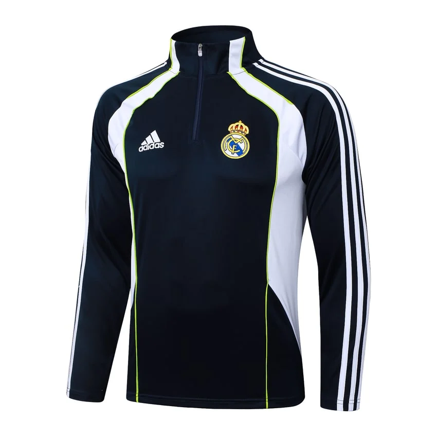 Survetement Real Madrid Training 2025 2026 Noir Blanc – Image 2