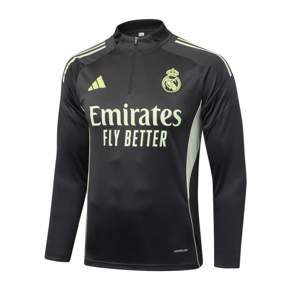 Survetement Real Madrid Training 2025 2026 Noir Jaune