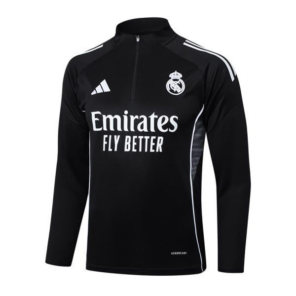 Survetement Real Madrid Training 2025 2026 Noir Sombre
