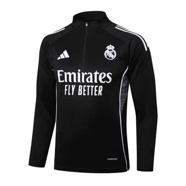 Survetement Real Madrid Training 2025 2026 Noir Sombre
