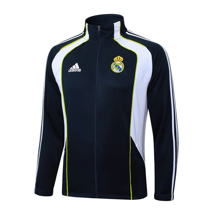 Survetement Real Madrid Veste 2025 2026 Noir Blanc – Image 2