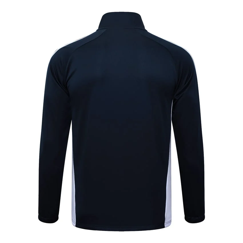 Survetement Real Madrid Veste 2025 2026 Noir Blanc – Image 3