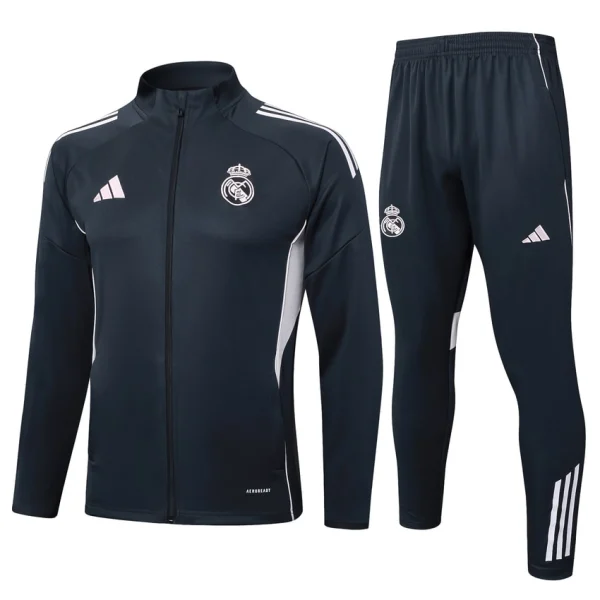 Survetement Real Madrid Veste 2025 2026 Noir Clair